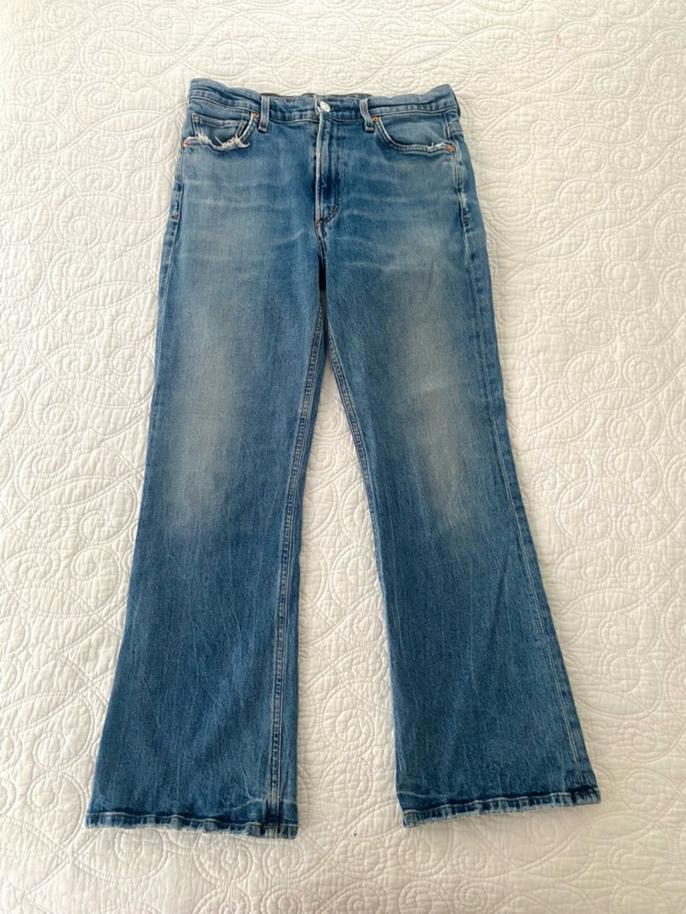 Citizens Of Humanity Faded Blue Bootcut Jeans